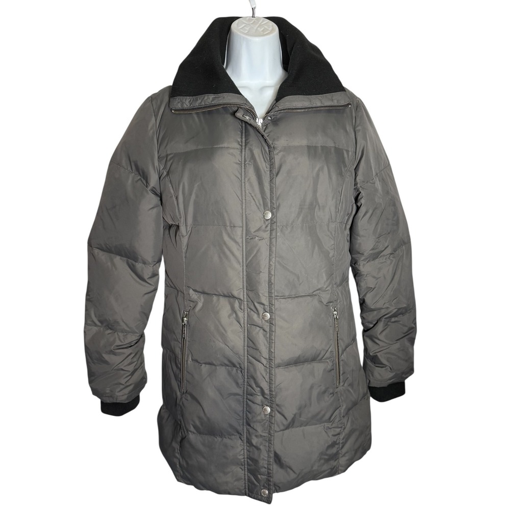 Michael Kors Down Puffer Coat Size Small Women's Olive Green Winter Coat